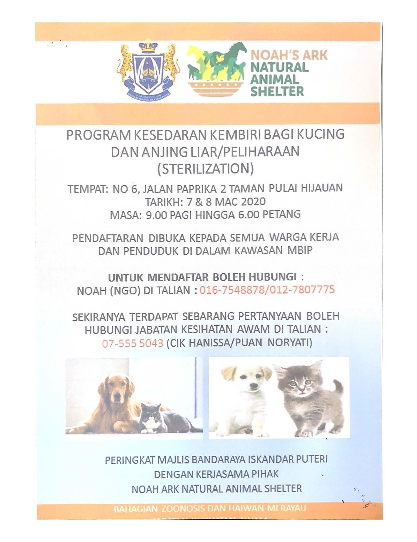 Program Kembiri Kucing dan Anjing  Portal Rasmi Majlis Bandaraya 